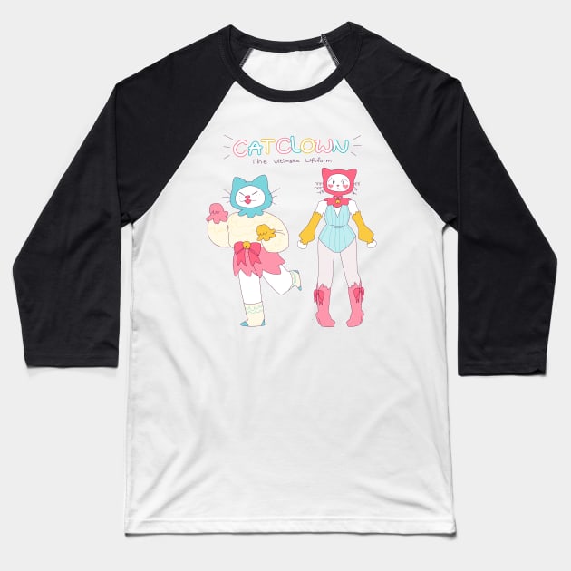 cat clown the ultimate life form Baseball T-Shirt by socialllama